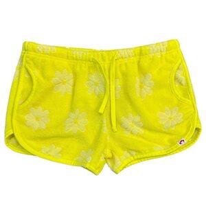 NWT Appaman Sierra Shorts Summer Daisy Terry Cloth Pockets Girls 12 Yellow